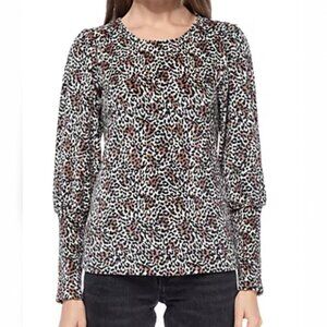 Velvet Puff Sleeve Top